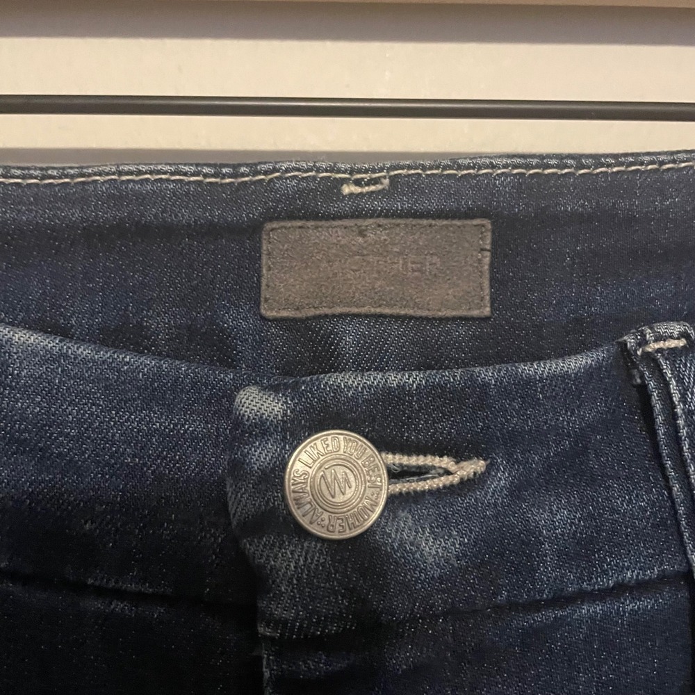 Mother jeans High Waisted‎ Looker Ankle Fray Tonuge and Chic 25 denim Classic - Picture 5 of 9